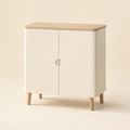 COMPACT TWO-DOOR STORAGE CABINET