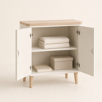 COMPACT TWO-DOOR STORAGE CABINET
