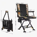 360° Heated Hunting Chair – Stay Warm, Silent & Ready in Any Blind | Grab 2 for $39!💥